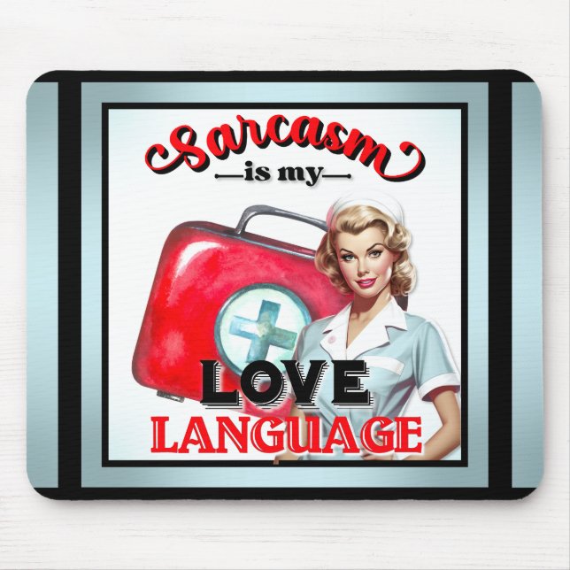 Tapis De Souris Cute Nurse Pinup_ Love (Devant)