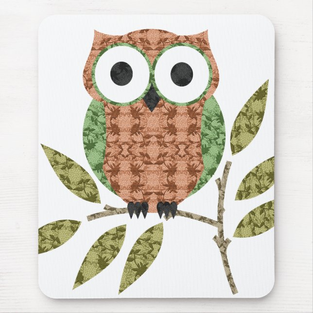 Tapis De Souris Cute Owl Mousepad (Devant)