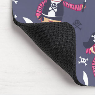 Tapis De Souris Cute Pirate Panda Bear Pattern