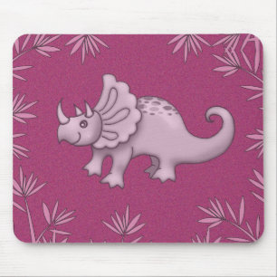 Tapis De Souris Cute Tricératops Dinosaur Mousepad