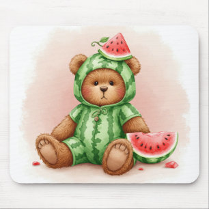 Tapis De Souris Cute Watermelon Teddy par Natasha Us