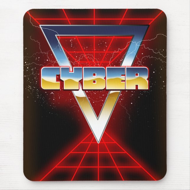 Tapis De Souris Cyber 1980s (Devant)