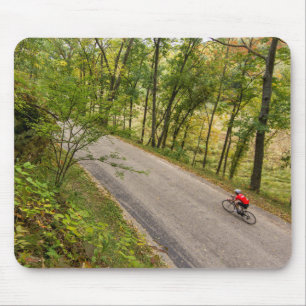 Tapis De Souris Cyclisme sur route de campagne rurale