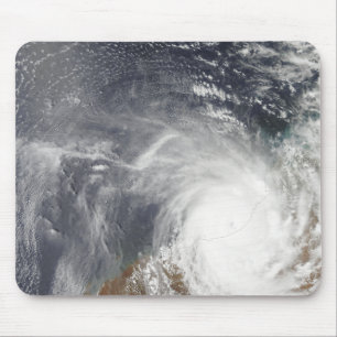 Tapis De Souris Cyclone tropical Laurence au-dessus d'Australi