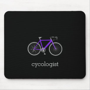 Tapis De Souris cycologue à vélos pourpres