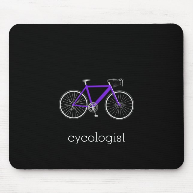 Tapis De Souris cycologue à vélos pourpres (Devant)
