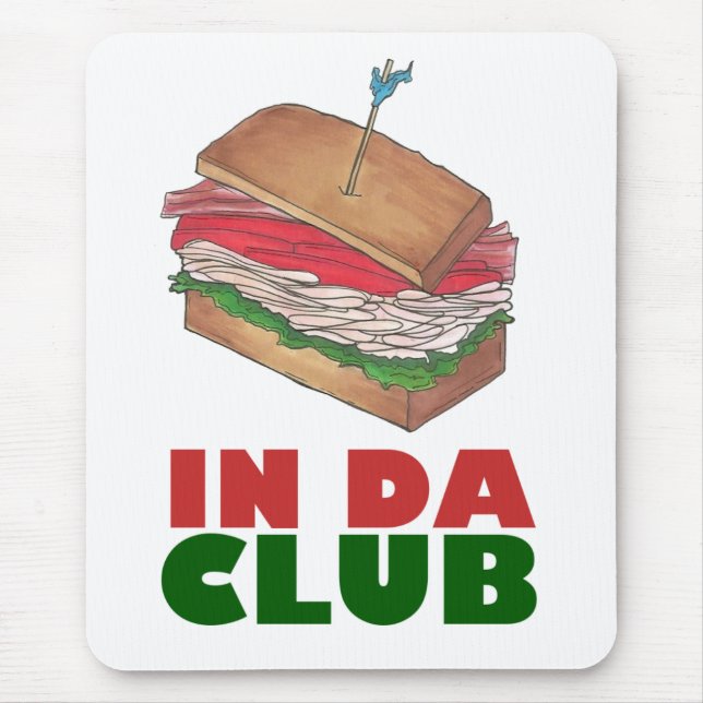 Tapis De Souris Da Club Turkey Club Sandwich Diner Foody Diner (Devant)