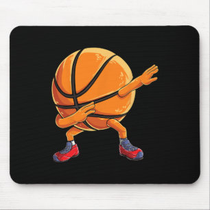 Tapis De Souris Dabbing Basketball Ball Fun Boys Hommes Femmes Spo