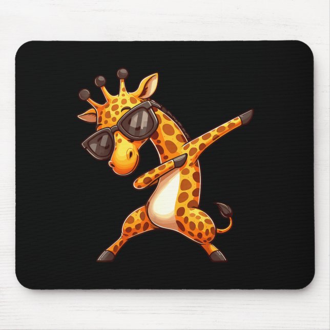 Tapis De Souris Dabbing Giraffe  (Devant)