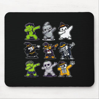 Tapis De Souris Dabbing Halloween Boys Skeleton Zombie Scary Pumpk