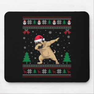 Tapis De Souris Dabbing Mastiff Chien Santa Hat Garçons Filles Enf
