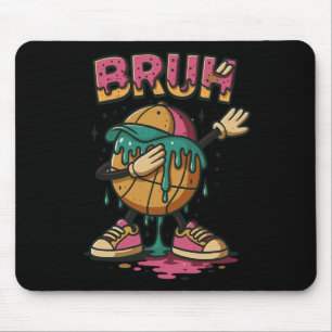 Tapis De Souris Dabbing Sketll Drip Bruh Sketll Drip Crème Glacée
