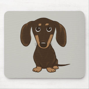 Tapis De Souris Dachshund au chocolat mou Doigt Wiener