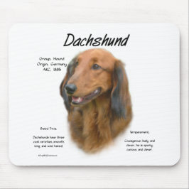 Tapis De Souris Dachshund (longhair) Conception de l'histoire