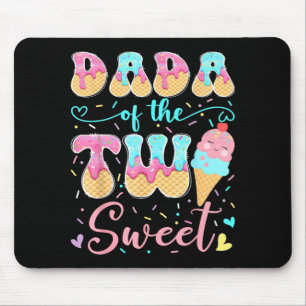 Tapis De Souris Dada de la fille aux deux doux 2e anniversaire gla