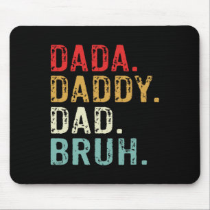 Tapis De Souris Dada Papa Papa Bruh Retro Vintages Da Pères Amusan