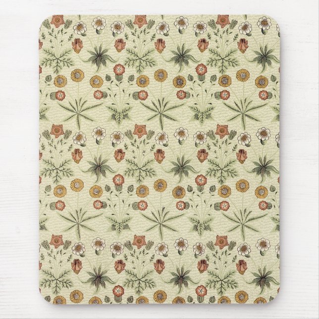 Tapis De Souris Daisy de William Morris, Fleurs victoriennes Vinta (Devant)