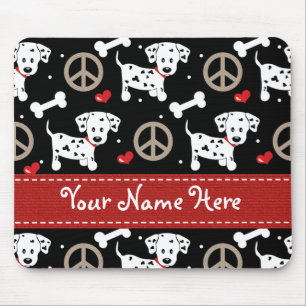 Tapis De Souris Dalmates Mousepad d'amour de paix