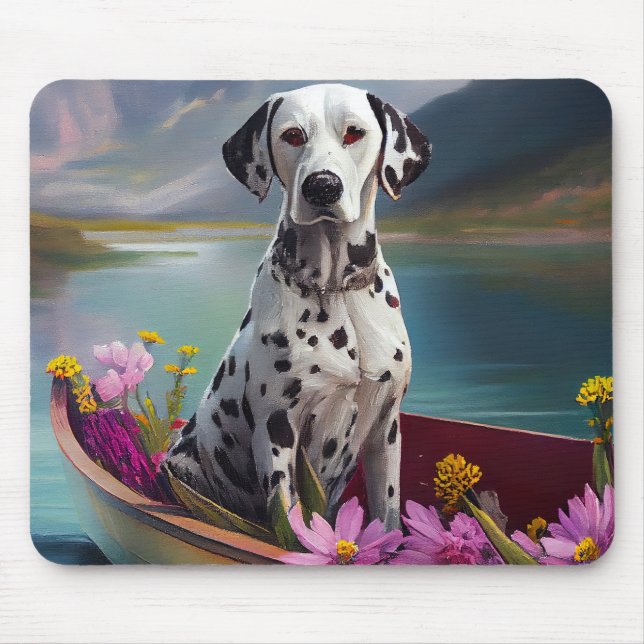 Tapis De Souris Dalmatien à la pagaie : une aventure Pittoresque (Devant)