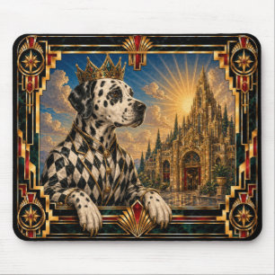 Tapis De Souris Dalmatien, chien Art déco