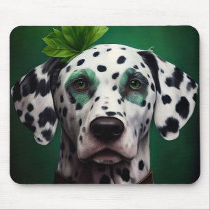 Tapis De Souris Dalmatien en tenue de la Saint-Patrick