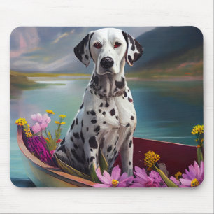 Tapis De Souris Dalmatien sur une pagaie : Une aventure pittoresqu