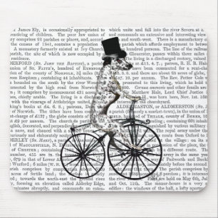 Tapis De Souris Dalmatien sur vélo 2