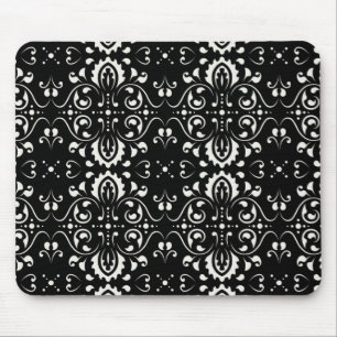 Tapis De Souris Damas - (noir et blanc)