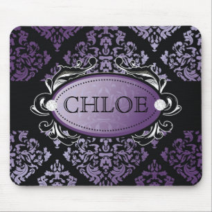 Tapis De Souris damassé du pourpre 311-Luxuriously
