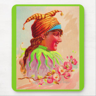 Tapis De Souris Dame victorienne jester