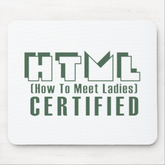 Tapis De Souris Dames certifiées par HTML