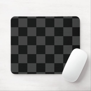 Tapis De Souris Damier Noir Classique Moderne & Noir Fumé