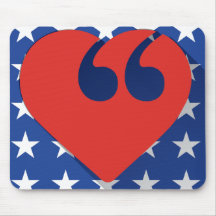 Tapis de souris d'amour des Etats-Unis de liberté