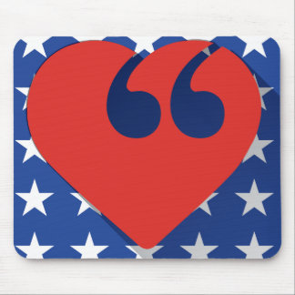 Tapis de souris d'amour des Etats-Unis de liberté