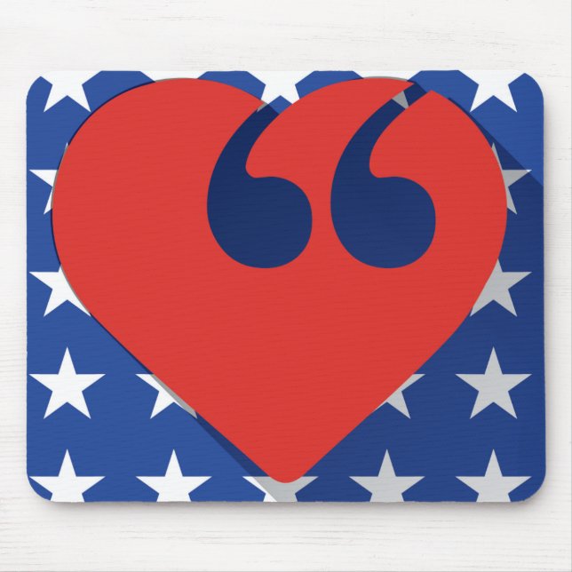 Tapis de souris d'amour des Etats-Unis de liberté (Devant)
