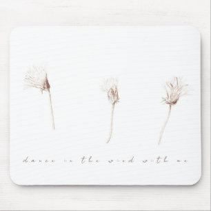 Tapis De Souris Dandelions secs dessin à l'encre Souris Panier