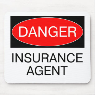 Tapis De Souris Danger - Agent d'Assurance T-Shirt Drôle Mug Chape