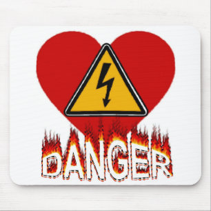 Tapis De Souris Danger Love Mousepad
