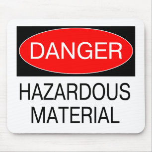 Tapis De Souris Danger - Matériel Dangereux T-Shirts de Sécurité D