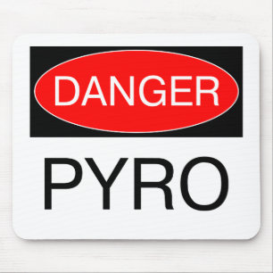 Tapis De Souris Danger - Pyro Amusing Pyrotechnicien T-Shirt Mug S