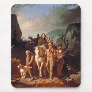Tapis De Souris Daniel Boone escortant des colons