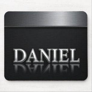 Tapis De Souris Daniel Nom avec Métal Liquide qui Dégouline