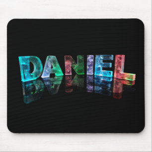 Tapis De Souris Daniel nommé dans 3D s'allume (la photographie)