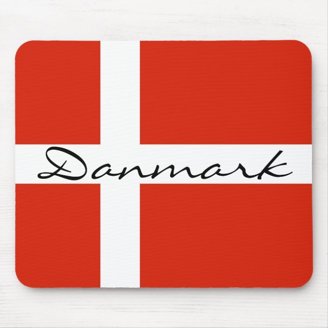 Tapis De Souris Danmark avec Dannebrog (Devant)