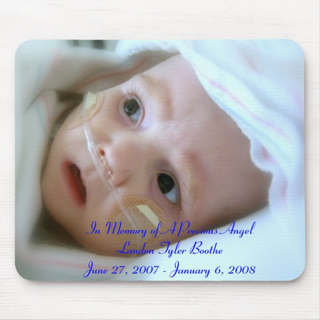 Tapis De Souris Dans la mémoire du bébé Landon Mousepad (Devant)