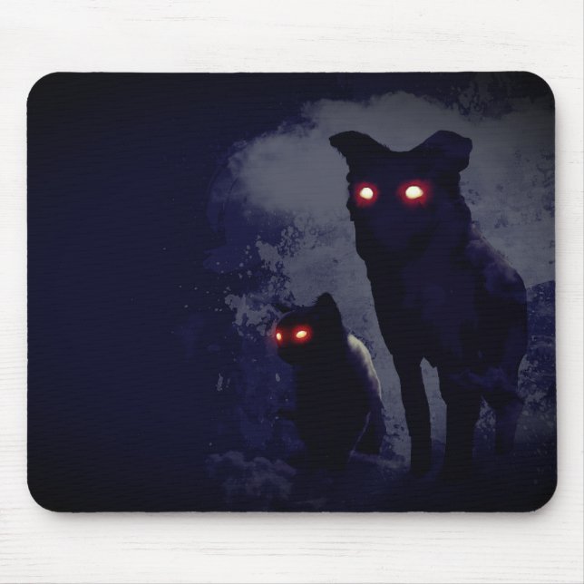 Tapis De Souris Dans l'obscurité (Devant)