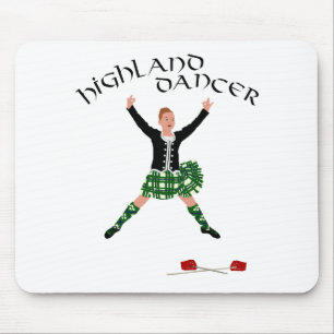 Tapis De Souris Danse de l'épée de Highland Dancer Ghillie Callum