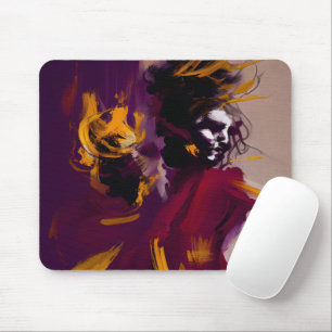 Tapis De Souris Danse De L'Esprit – Figure Abstrait Expressif