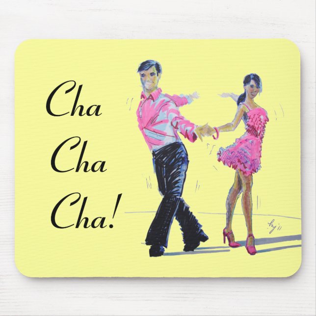 Tapis De Souris Danse de salon de Cha Cha Cha (Devant)