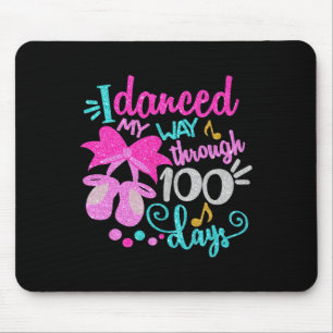 Tapis De Souris Dansé Mon Chemin À Travers 100 Jours Danseuse Ball
